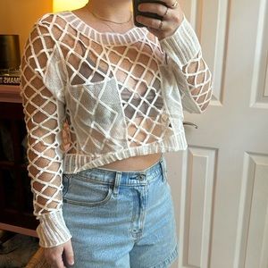 Lola By LF Cropped Stitched Top